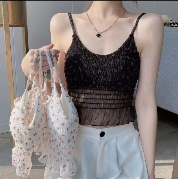 【合わせ買い対象】お花が好きな女の子のキャミソール_N0865