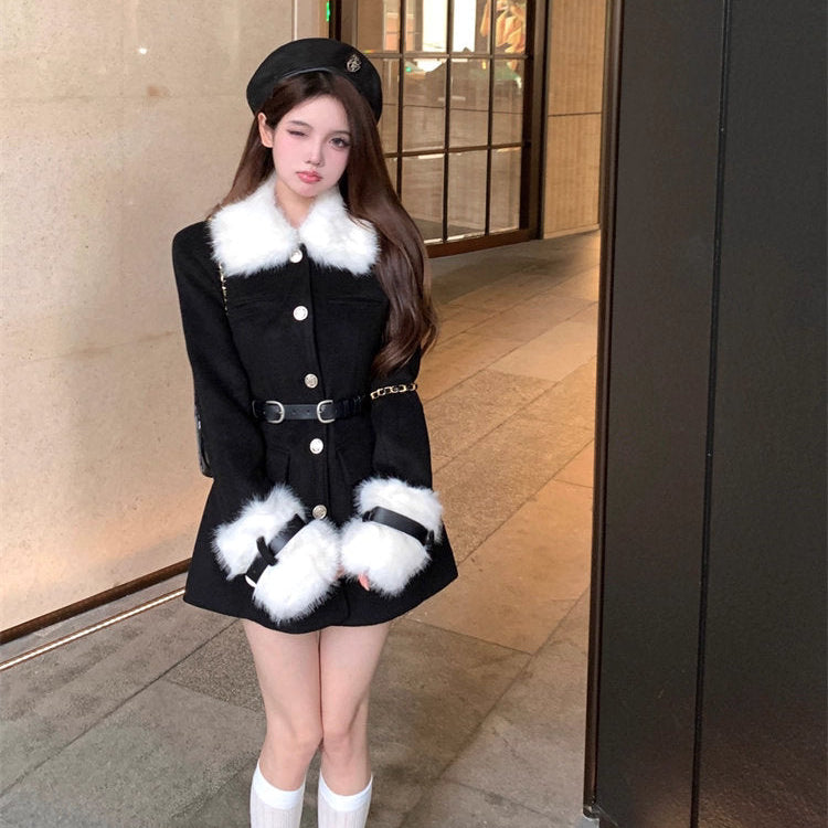 甘い吐息を隠すように羽織るホワイトファーコート_R0350 – merci latte