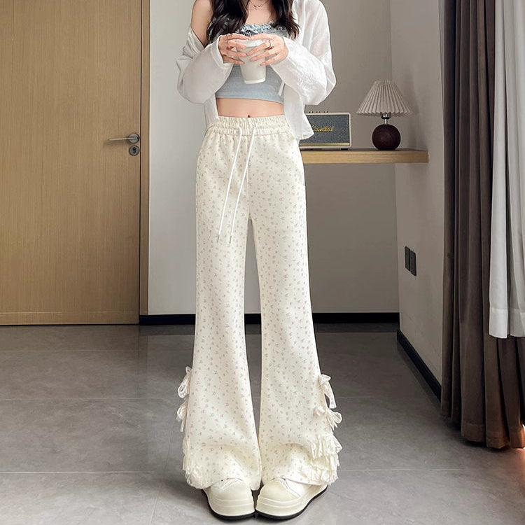 花咲く夢のガーリーレースフレアパンツ_R0085 – merci latte