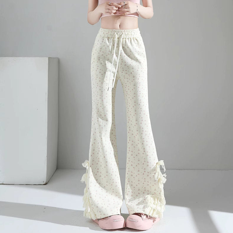 花咲く夢のガーリーレースフレアパンツ_R0085 – merci latte