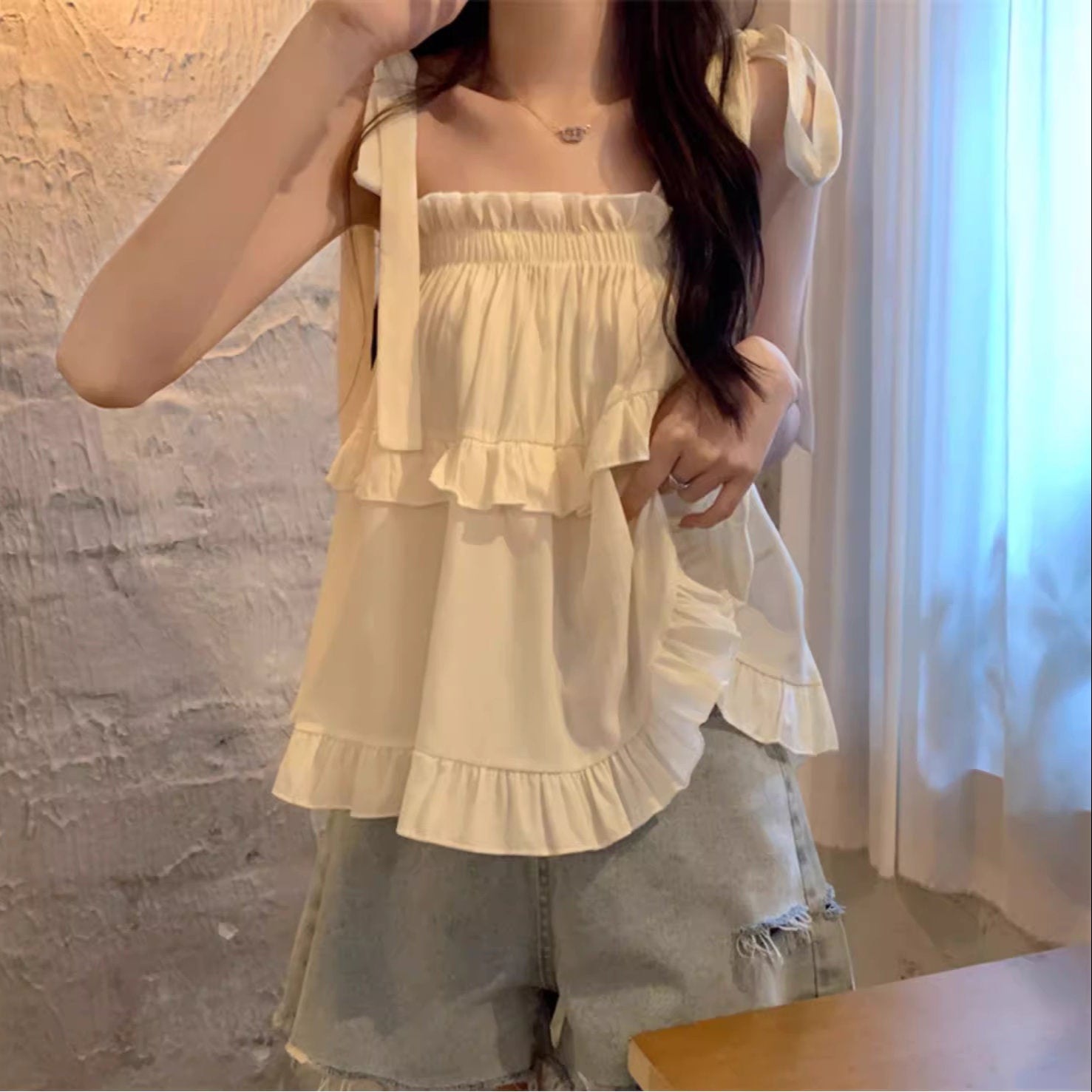 もう少し一緒にいたかった夏のリボンキャミトップス_R0125 – merci latte