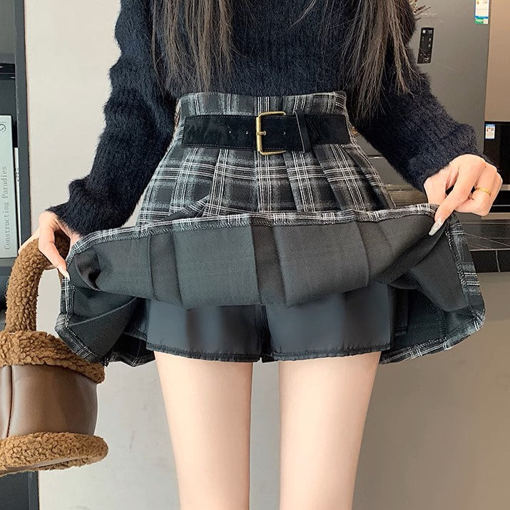 FILA チェック柄プリーツスカート Dream garden スカート チェック柄 プリーツミニスカート : ZOZOTOWN