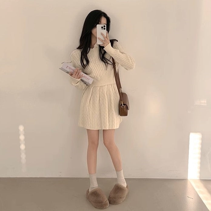 憧れの先輩に褒められたニットセットアップ_N1783 – merci latte