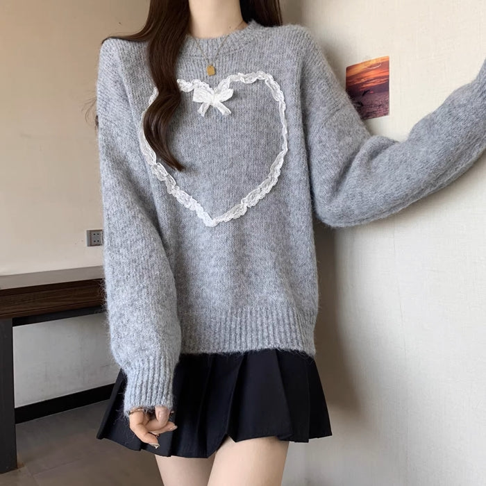 揺れる恋心のハートニットトップス_N1762 – merci latte