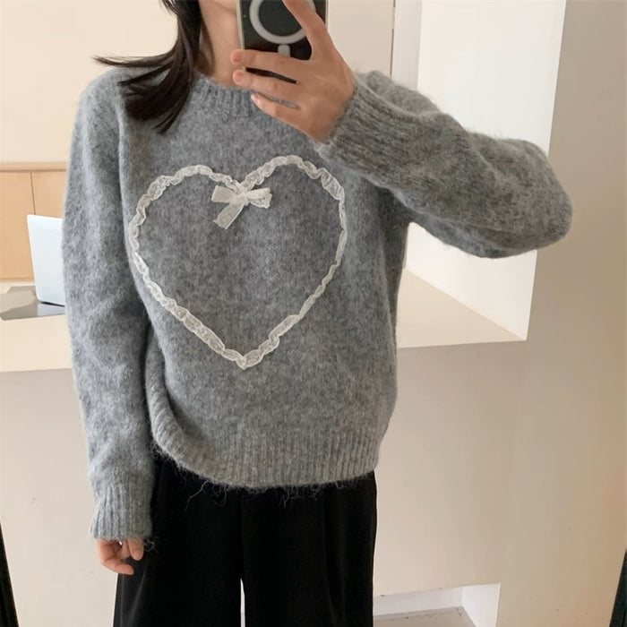 揺れる恋心のハートニットトップス_N1762 – merci latte