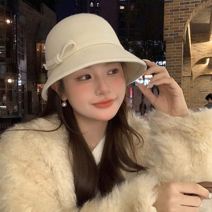 年上彼氏とパリ旅行へリボンベルトハット_N1766 – merci latte