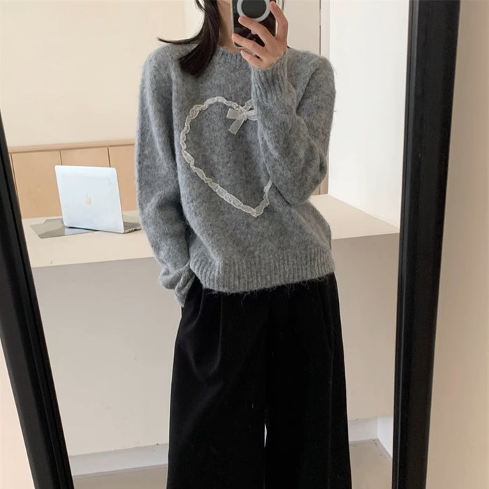 揺れる恋心のハートニットトップス_N1762 – merci latte