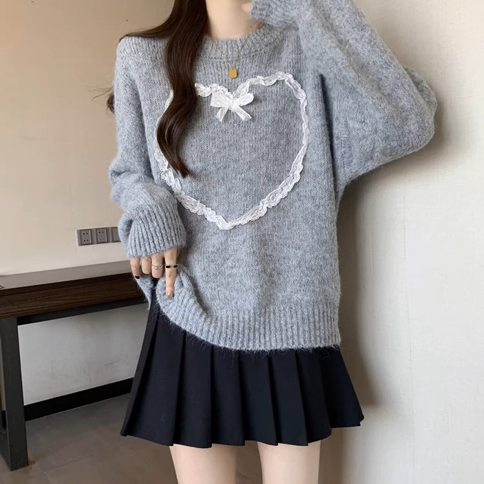 揺れる恋心のハートニットトップス_N1762 – merci latte