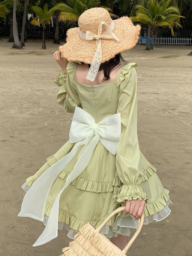 LIMITED COLLECTION】海が見える街へおでかけワンピース_L0066 – merci